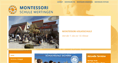Desktop Screenshot of montessori-schule-wertingen.de