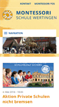 Mobile Screenshot of montessori-schule-wertingen.de