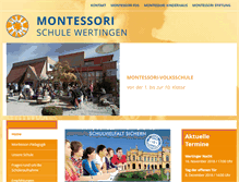 Tablet Screenshot of montessori-schule-wertingen.de